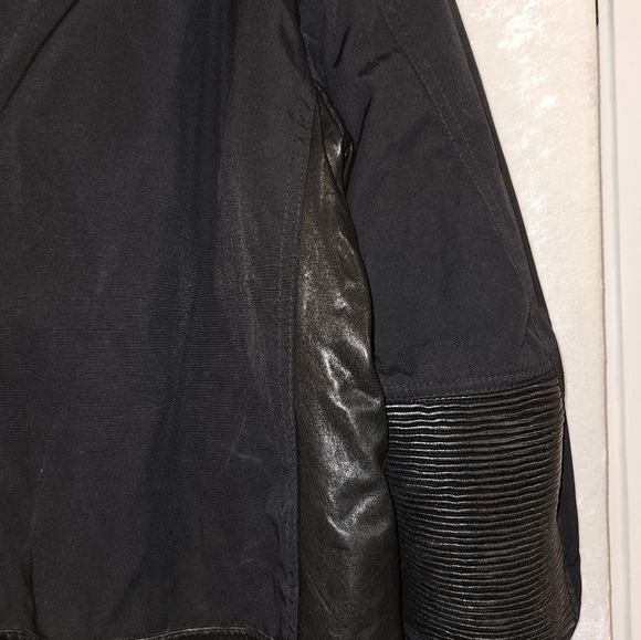 BURBERRY BRIT Leather Ballistic Motorcycle Jacket Size Large - Picture 9 of 15